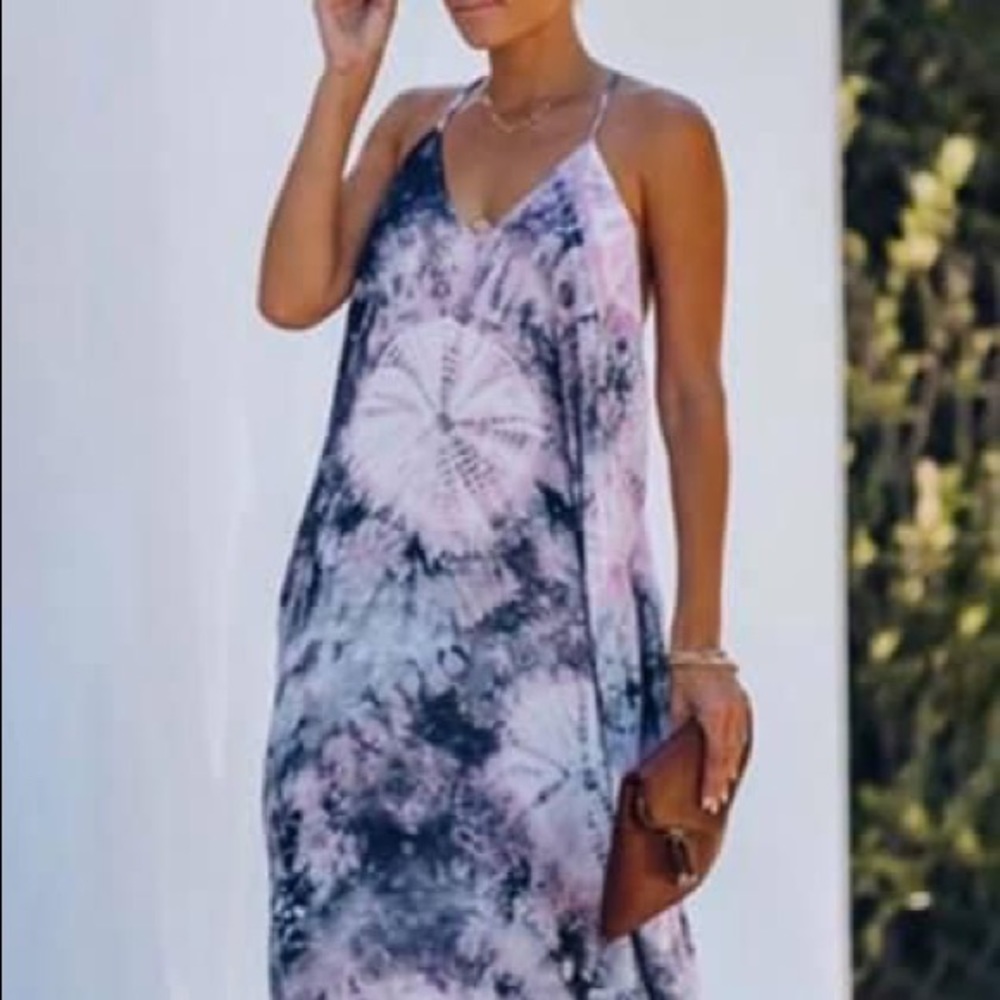 Purple and Blue Dress